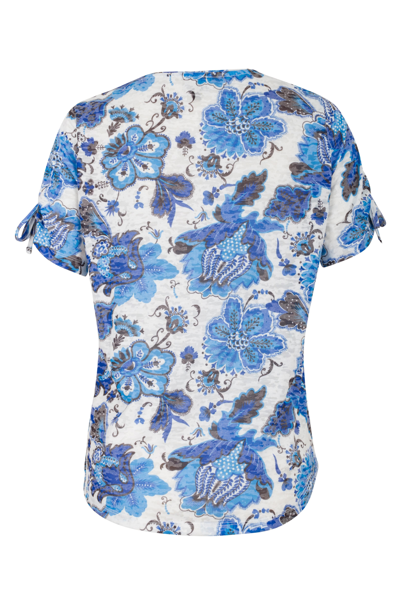 6052AR|BLUES ABST FLOWER