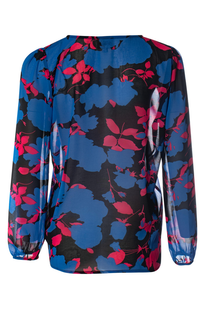 7121ZZ|CERISE COBALT FLOWERS