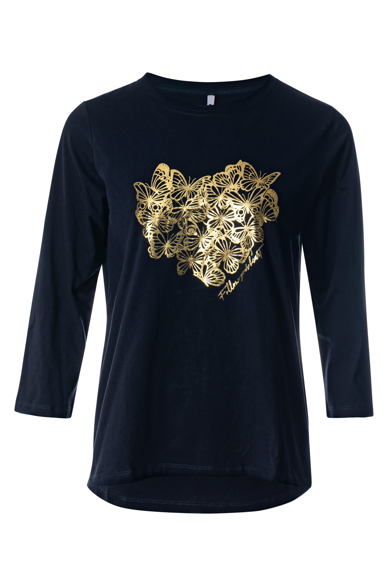 3401ZZ|GOLD FOIL HEART BUTTRFLY