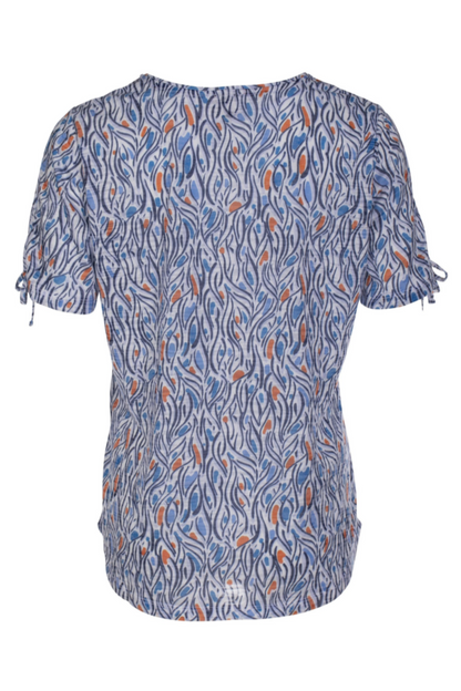 6064AR|BLUES ORANGE SWIRLS